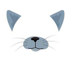 illustration vectorielle de masque de chat vecteur