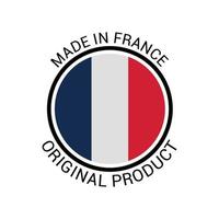label made in france vecteur
