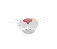 illustration vectorielle de nez de chat vecteur