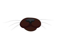 illustration vectorielle de nez de chat vecteur