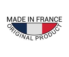 label made in france vecteur