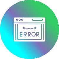 icône de vecteur de code d'erreur