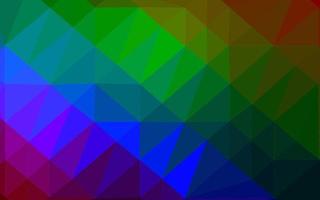 multicolore foncé, motif de triangle flou vectoriel arc-en-ciel.