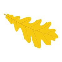 feuille de chêne d'automne vecteur