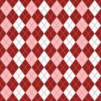 motif argyle sans couture blanc rouge vecteur