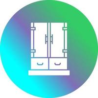 icône de vecteur de tiroir d'armoire
