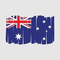 brosse drapeau australien vecteur