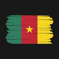 brosse drapeau du cameroun vecteur