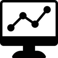 illustration vectorielle analytique d'écran sur fond. symboles de qualité premium. icônes vectorielles pour le concept et la conception graphique. vecteur