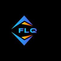 création de logo de technologie abstraite flq sur fond noir. concept de logo de lettre initiales créatives flq. vecteur