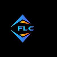 création de logo de technologie abstraite flc sur fond noir. concept de logo de lettre initiales créatives flc. vecteur