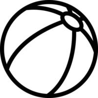 illustration vectorielle de ballon de plage sur fond.symboles de qualité premium.icônes vectorielles pour le concept et la conception graphique. vecteur
