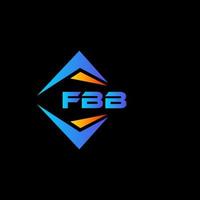 création de logo de technologie abstraite fbb sur fond blanc. concept de logo de lettre initiales créatives fbb. vecteur