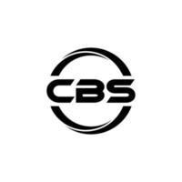 création de logo de lettre cbs en illustration. logo vectoriel, dessins de calligraphie pour logo, affiche, invitation, etc. vecteur