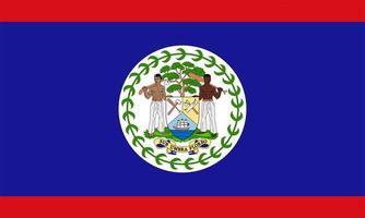 drapeau du belize illustration simple pour le jour de lindépendance ou les élections vecteur