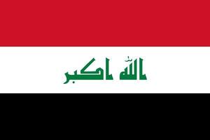 illustration simple du drapeau de l'irak pour le jour de l'indépendance ou les élections vecteur