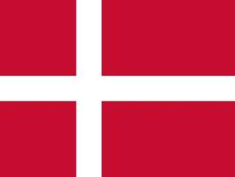 drapeau du danemark illustration simple pour le jour de lindépendance ou les élections vecteur