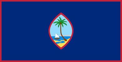 illustration simple du drapeau de guam pour le jour de lindépendance ou les élections vecteur