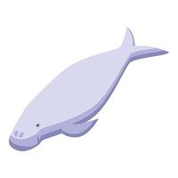 vecteur isométrique d'icône de graisse dugong. bébé de la mer