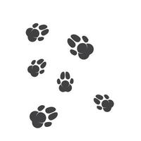 icône de logo de patte de vecteur pour animaux de compagnie
