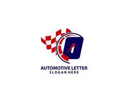 lettre o avec création vectorielle de logo de compteur de vitesse vecteur