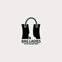 sac chaussures logo mode vecteur