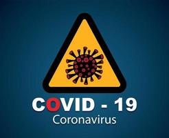 covid-19, concept de maladie épidémique de coronavirus. vecteur