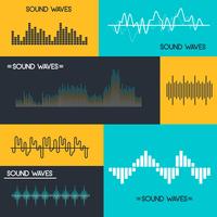 Vecteur de vagues sonores
