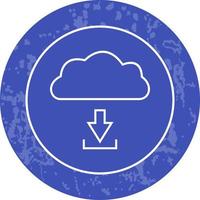 télécharger à partir de l'icône de vecteur de nuage