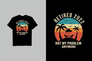 conception de t-shirt à la retraite 2022