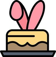 crack egg vacances de pâques plat couleur icône vecteur icône modèle de bannière