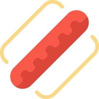 amérique américain hotdog états plat couleur icône vecteur icône modèle de bannière