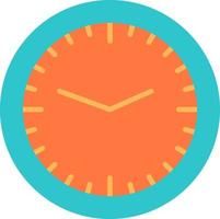 horloge bureau temps mur montre plat couleur icône vecteur icône modèle de bannière
