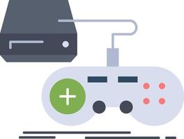 console jeu gaming playstation jouer plat couleur icône vecteur
