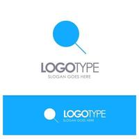 la recherche instagram définit un logo uni bleu avec une place pour le slogan vecteur