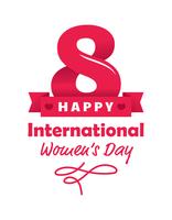 Affiche de la Journée internationale de la femme vecteur
