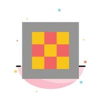 modèle d'icône de couleur plate abstraite de logiciel de zone de dessin de graphique de grille vecteur