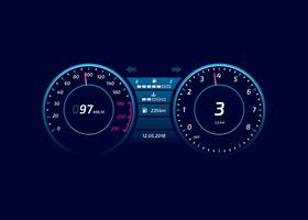 technologie numérique de contrôle de vitesse de tableau de bord de voiture  super moderne de vecteur réaliste sur fond blanc 11051744 Art vectoriel  chez Vecteezy