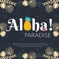 vecteur de paradis aloha