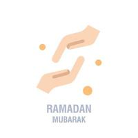 icônes de ramadan prière de l'islam musulman et icônes de fine ligne de ramadan kareem définir des symboles de style plat moderne isolés sur blanc pour l'infographie ou l'utilisation du web vecteur