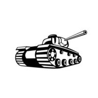 char de combat de la seconde guerre mondiale vecteur