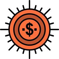 budget de l'argent flux de financement de trésorerie dépenser des façons icône de couleur plate modèle de bannière d'icône de vecteur