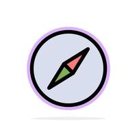 instagram boussole navigation abstrait cercle fond plat couleur icône vecteur