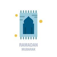 icônes de ramadan prière de l'islam musulman et icônes de fine ligne de ramadan kareem définir des symboles de style plat moderne isolés sur blanc pour l'infographie ou l'utilisation du web vecteur