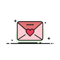 sms amour mariage coeur entreprise logo modèle plat couleur vecteur