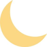 lune nuit sommeil naturel plat couleur icône vecteur icône modèle de bannière