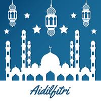 Vecteur de fond Aidifitri