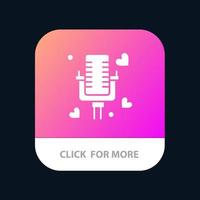 parler amour marié mariage bouton application mobile android et ios version glyphe vecteur