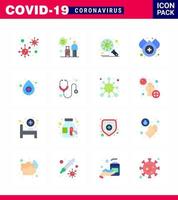 covid19 corona virus prévention de la contamination bleu icône 25 pack tel que l'eau sang voyage protection contre les virus coronavirus viral 2019nov maladie vecteur éléments de conception