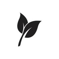 feuille logo écologie nature vecteur